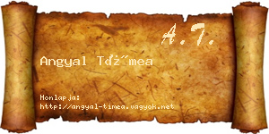 Angyal Tímea névjegykártya